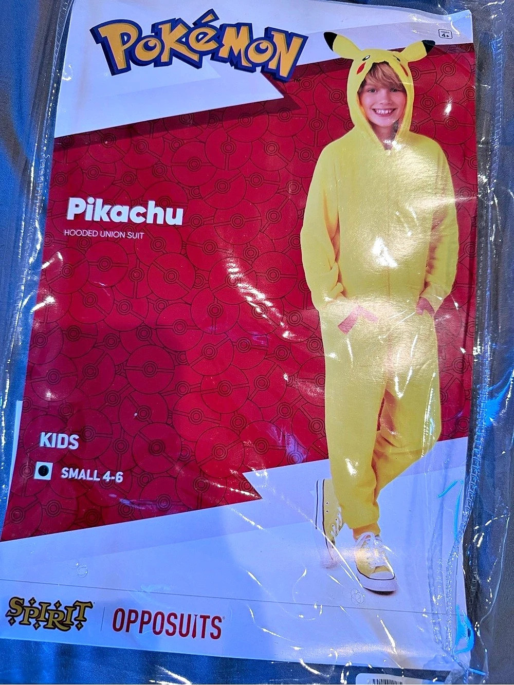 Spirit Halloween Pikachu Hooded Union Suit Pikachu Costume Size Small like new